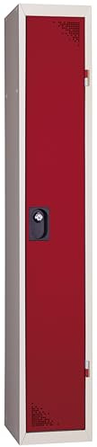 Provost Vestiaire métallique 1 colonne - Industrie propre, gris/bleu/rouge/anthracite - 300x500x1800 cm