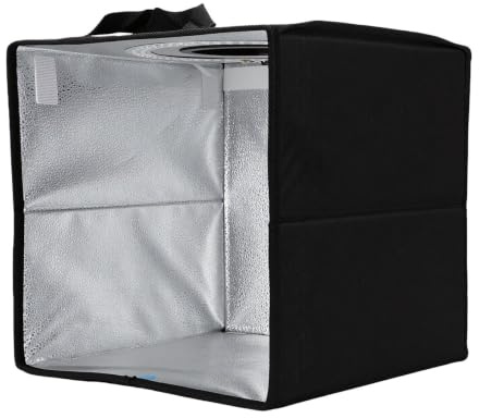 Yechiry 12x12 Tum Dimbar Fotoljuslåda, 120 Ljuspärlor Fotostudiolåda med 6 Bakgrunder, Hopfällbart Bärbart Produktvisningstält för Fotografering Av små Föremål