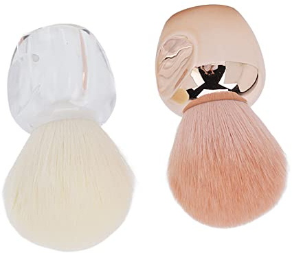 Vistreck Ensemble de 2 Brosses de Nettoyage Poussière d'ongles, Dissolvant Poussière d'ongles à Cheveux Doux avec Poignée Douce pour Usage Domestique et en Salon