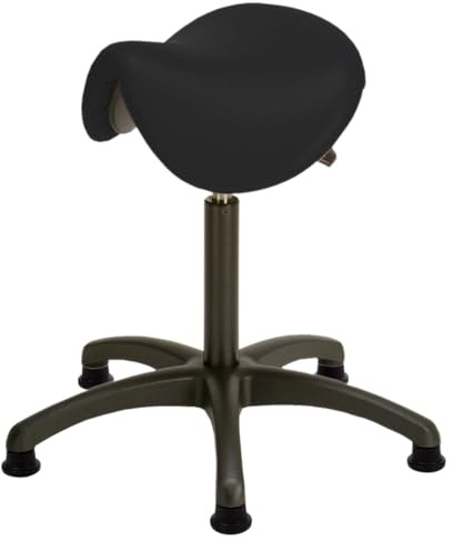 Sport-Tec Sattelhocker Standard mit Polster und Gleitern, Rollhocker, Arbeitshocker