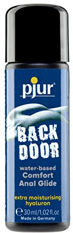 pjur BACK DOOR Moisturising - Analgleitgel auf Wasserbasis für Analsex & Toys - besonders gleitfähig durch Hyaluron (30ml)
