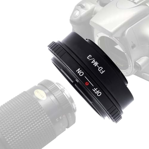 FD to M4/3 Adapter Compatible with for Canon FD Lens to Micro Four Thirds 4/3 Camera &,for Olympus OM-D E-M10 II E-M5 II E-M1 E-M5 E-M10 E-PL5 E-PM2 E-P3 E-PL3 E-PM1 E-PL2 E-PL1 E-P2 E-P1