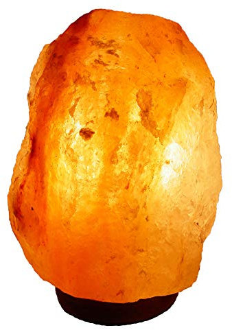 BOSALLA Salz Lampe von 2 kg bis 26 kg frei wählbar Kristall Lampen Salt Range Pakistan mit Spezial Leuchtmittel und Kabel in 175 cm WEIß (12-14 kg)