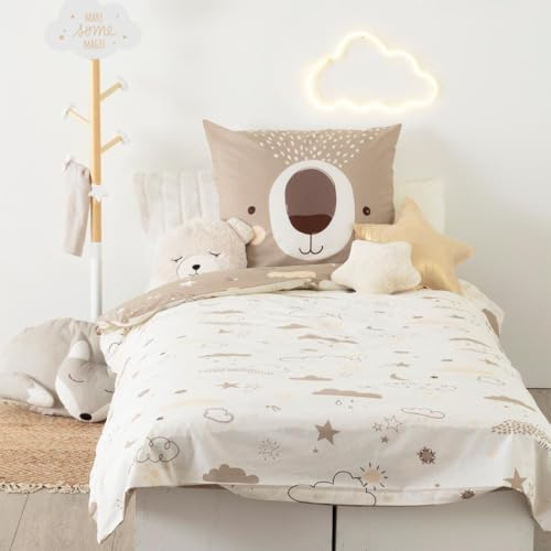 Atmosphera - Juego de Cama Infantil «Ours» - algodón 140 x 200 cm