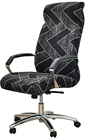 CHNSHOME Housse de Chaise de Bureau Housse de Chaise d'ordinateur Rotatif Extensible Couvre Chaise pivotante imprimée pour Chaise de Bureau