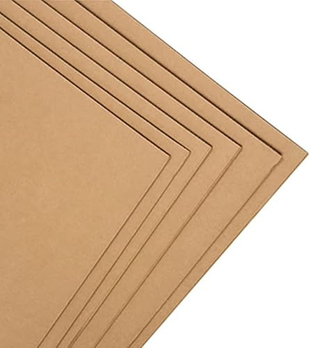 Leo Design A4 Cardboard Sheets | Pack of 6 Corrugated Packing Dividers – 3mm Thick 210 x 297 mm Kraft Board Protective Inserts for Mailing & Crafts (6)