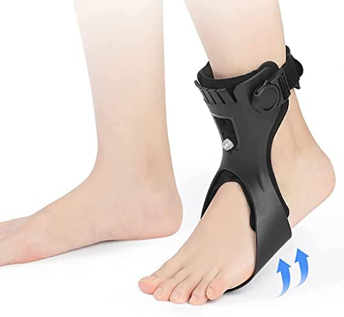 Xzmzbxzb Férula De Soporte para Pie Caído, Soporte De Órtesis De Pie De Tobillo, Corrector De Apoyo De Pie para Entrenamiento De Rehabilitación De Lesiones Nerviosas De Pie Caído Right,X-Large