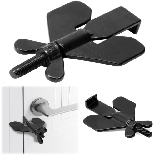 2 PCS Portable Door Lock,Door Lock,Home Security Door Locker Travel Lockdown Locks for Additional Safety and Privacy Protion,Door Lock Security Devices,for Home Hotel School Apartment