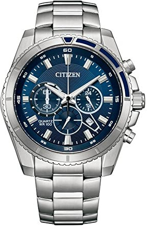 Citizen Reloj de Cuarzo analógico para Hombre 32025932, Plata, Eén maat, Moderno