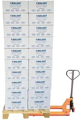 BALSAT Palette de rouleau ticket 80 x 80 thermique - 2500 pièces - Papier Imprimantes TPV (50 boîtes de 50 rouleaux)