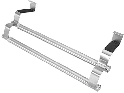Handtuchhalter, Ausziehbarer Einzel-Doppel-Badezimmerhandtuchhalter Aus Edelstahl 40 cm Bis 34 cm Hängendes Handtuch Handtuchhalter Bohren Für Türen(40cm-Doppelt Versenkbar)