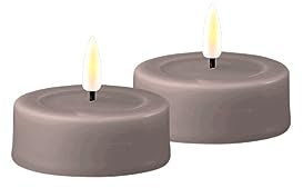 ReWu Deluxe Homeart Grande Tealight 2 pezzi - Grigio