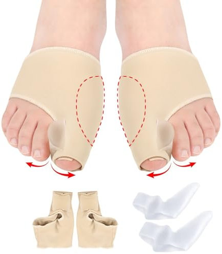 Vinmooog Tutore Alluce Valgo Correttore - Separatore Dita Piede Valgo Correttore Dei Piedi Tutore Alluce Valgo Raddrizza Dita Piede Sollievo Dal Dolore