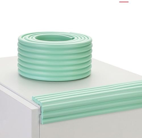 BBTISG 2m Striscia di Protezione in Silicone per Bordi per Mobili e Tavoli per Bambini Paraurti di Sicurezza per Bambini (verde)