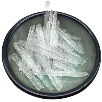 KONIEEJN 50 G Cristalli Di Mentolo Naturale Organico% Puro Mentha Arvensis Uso In Cosmetici Unguenti Balsamo Profumo Spray per Piedi Sicuro Naturale Deodorante Menta piperita