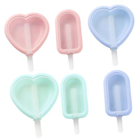 MAGICLULU 6St Eisform Silikonformen Eis am Stiel Hersteller selbstgemacht Schimmel Eiswürfelschale Kind