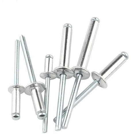 M2,4 M2,8 M3,2 M3,6 M4 M5 M6,4 Aluminiumlegierung Rundkopf-Pop-Niete Dekorative Rvet-Auspuffniete-10 mm-M5-10 Stück