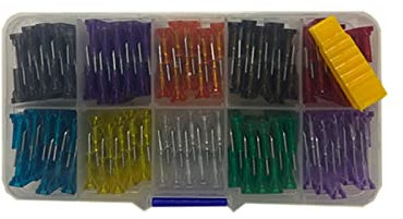 Kombinierte Autosicherungen 50/100-teiliges Sortimentsset for Auto-Blatttyp-Autosicherungen 2/3/5/7,5/10/15/20/25/30/35A mit Box und Clip Ersatzsicherung (Color : 100pcs Medium Fuse)
