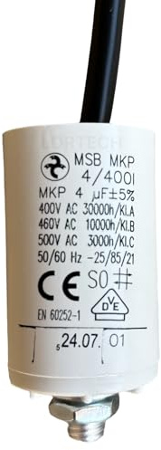 4µF till kabelkondensator - Ø 30 mm x 48 mm - Tillverkad i Europa