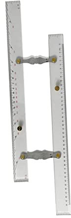600-mm-Marine-Gation-Parallellineal mit C-Skala, Hohe Genauigkeit und Transparenz für das Zeichnen von Booten (450mm)