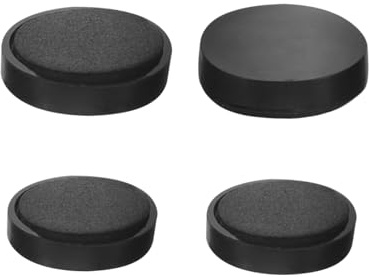 Magnetische Kuhglocke Dämpfer 4 Stück-pack Schwarz, Magnetteil | Kleine Runde Magnete, Effektive Geräuschreduzierung, Sichere Befestigung ohne Werkzeug