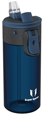 Sparrow Gourde Enfant - TouchFlow Tritan Bouteille d'eau - 500ml - sans BPA - Gourdes Paille Convient pour Sport, l'école, en Plein air