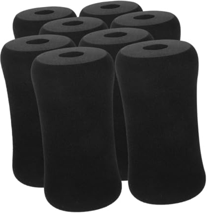 TOBBOMEY 8pezzi Cuscinetti in Schiuma Morbida per Piedi Copertura per Attrezzi da Fitness Sostituzione per Panca Pesi Protezione per Estensione Gambe e Piattaforme di Allenamento