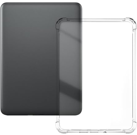 Clear Hülle für 7 Zoll 2024 Kindle Paperwhite 12. Generation und Kindle Colorsoft Signature Edition Generation 7 2024 - Leichte Kratzfeste Weich Cover Stoßfest mit Airbag, Durchsichtig TPU