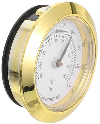 Gadpiparty Round Indoor Hygrometer with Accurate Mechanical Movement Temperature Gauge for Home Office Bathroom Portable Plastic Design for School and Factory Use