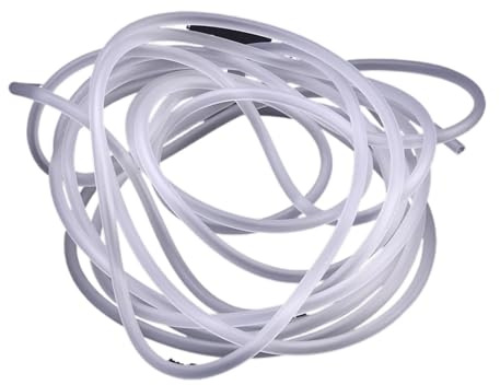 NFEKLFI Aquarium Schlauch 2 Stück 5,0 m Sauerstoffrohr Rückschlagventil Airline Tube Aquarium Standardschlauch Ventile Pumpenzubehör Flexibles Zubehör