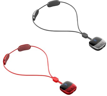 Raviso Tragbarer Nackenmassager，Intelligentes Nackenstützgerät mit konstanter Temperatur, 4 Programmen, 9 Intensitätsstufen und 3 Heizstufen – ideal für den Einsatz im Büro und auf Reisen