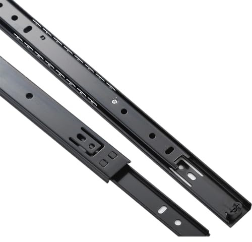 Guide per cassetti Hardware for la casa 2710 binario di guida a due sezioni in acciaio laminato a freddo armadio for hotel domestico scorrimento for cassetti a muto ispessito(20 inches 500mm)