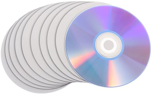 Kisangel 10 Pezzi Dischi Dvd-r Vergini ad Alta Capacità per Backup Foto e Duplicazione Dati Professionale Compatibilità Versatile Trasferimento Dati Efficiente in Plastico