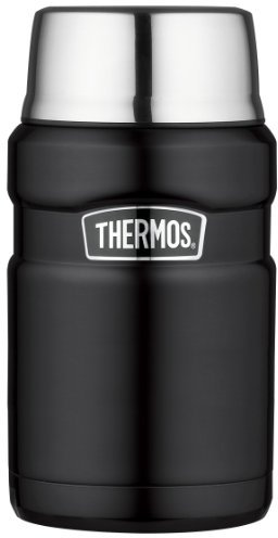 Thermos Stainless King 24 Ounce Food Jar, Matte Black