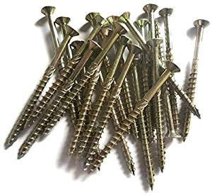 HOLZBAUSCHRAUBEN TORX Schnellbauschrauben Hartholzschraube 8/10mm verzinkt TX40 Fräsrippen Kerbspitze Reibeteil (50, 10x180 mm WKCS10180)