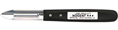 Eplucheur avec 2 Tranchants Lame en Inox - Manche en Polypropylène Noir
