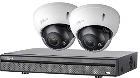 Dahua - Kit vidéosurveillance 2 caméras Anti-vandalisme + enregistreur 1080p - Vision Nocturne 30m - KITEVO 2DOMB1080P-002