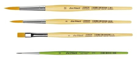 Davinci Serie 303 Synthetics Malerpinsel, rund, Größe 8,12. Davinci Serie 304 flach,Größe 8. Made in Germany