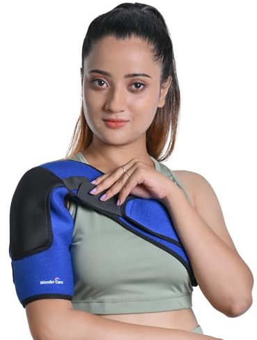 Wonder Care Tutore per cuffia dei rotatori in neoprene per alleviare il dolore alla spalla Tutore per spalla per uomo/donna Congelato topo lussato per cuffia dei rotatori (dimensione ONU: 26-36)