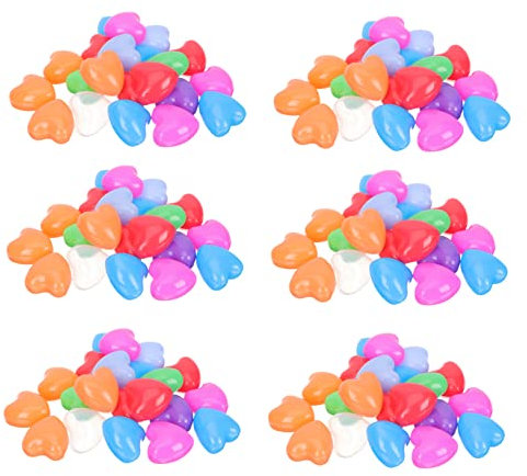 Toyvian 100piezas Juguetes De Pelota Oceánica Bolas Forma De Corazón Prueba De Aplastamiento para Piscinas Accesorios para Fiestas Balones De Plástico para Piscina para Natación