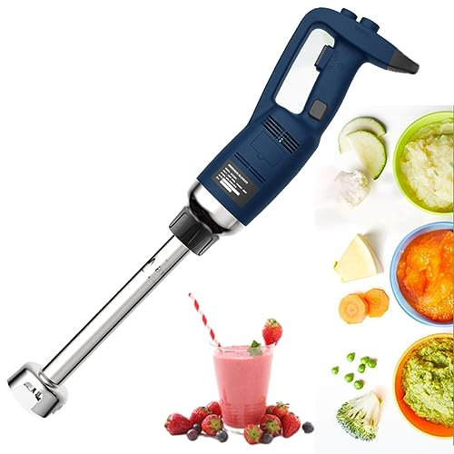 Batidora de Varilla Comercial de 500 W con Varilla Agitadora de 50 Cm, Velocidad Variable 2000-16000 Rpm Mezcla Eléctrica Sopas Salsa Batidora de Inmersión Manual Cocina Procesador de Alimentos