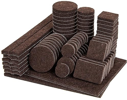 ASAB 182Pcs Felt Furniture Pads Floor Protectors for Chairs Scratch Free Felt Sticky Pads Non-Slip Furniture Pads Self Adhesive Sofa Chair Pads Feet Protector for Hard Wood Floors Laminated Floors DIY