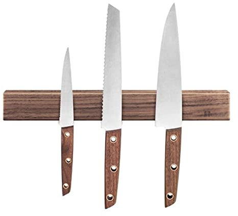 JYARZ Knife Block Without Knives Powerful Wooden Knife Block Strip Magnetic Wall Mount For Metal Knives Rack Kitchen Tools Kitchen Organizer