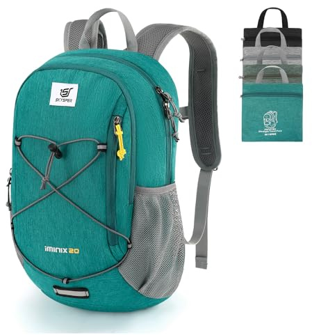 SKYSPER 20L Faltbarer Rucksack Ultraleicht Wanderrucksack Reiserucksack Tagesrucksack für Outdoor Wandern Camping