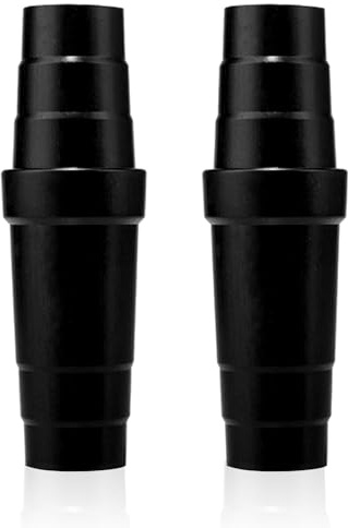 CONNECTION Dust Extractor Hose Adaptor 2 Pcs Vacuum Hose Adapter Universal Vacuum Adapter (31.5-45mm) Vacuum Cleaner Hose Adapter Power Tool for Table Saw,Circular Saw,Grinding Machine (Black)