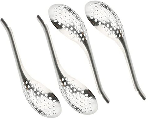Ciieeo Juego de Cucharas para Esferificar Caviar Cucharas de Caviar de Cocina Cuchara Ranurada para Cocina Gourmet