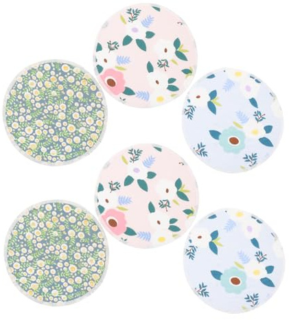 ibasenice 6er-pack Stilleinlagen Zum Stillen Waschbare Stilleinlagen Auslaufsicheres Design Bequem Für Die Schwangerschaft Zufälliger Stil