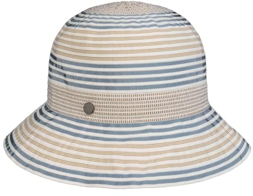 LIERYS Summertime Stripes Bortenhut Glockenhut Made in Italy Damen Frühling Sommer blau One Size