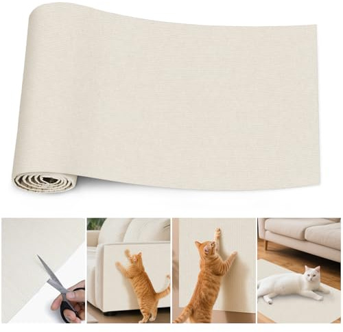 Tappetino Antigraffio Autoadesivo per Gatti, Protezione Divano, Tappeto Tiragraffi per Gatti, DIY Tiragraffi, Proteggi Divano Graffi, Tappetino Autoadesivo per Mobili