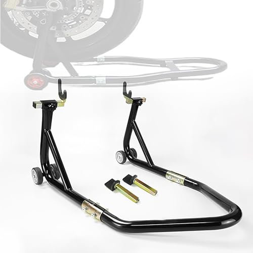 ASICPLB Motorradständer für Xlv 650 700 Transalp 650 700, Motorradständer Vorderrad Hinterrad Motorradheber Serviceständer als Transport/Montagearbeiten für Motorräder bis 800kg,A Rear Wheel